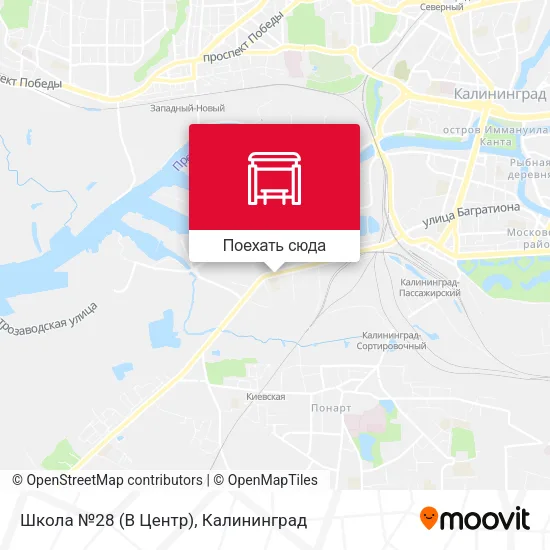 Карта Школа №28 (В Центр)
