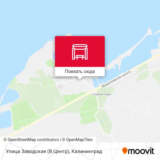 Карта Улица Заводская (В Центр)