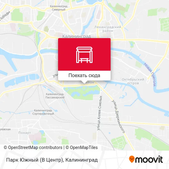 Карта Парк Южный (В Центр)