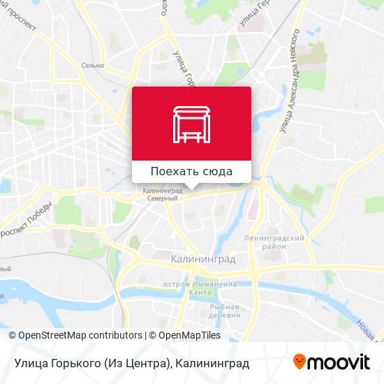 Карта Улица Горького (Из Центра)