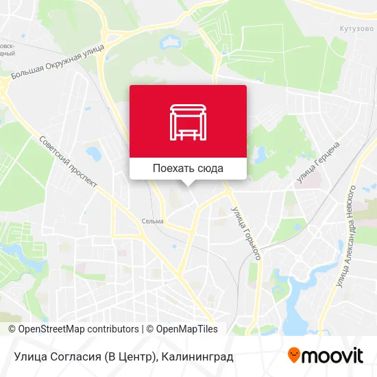 Карта Улица Согласия (В Центр)