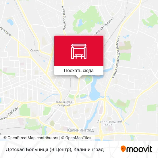 Карта Детская Больница (В Центр)