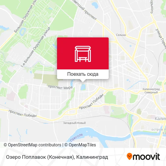 Карта Озеро Поплавок (Конечная)