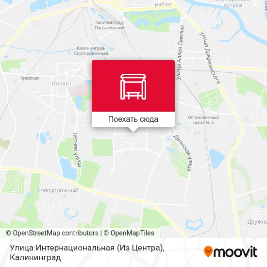 Карта Улица Интернациональная (Из Центра)