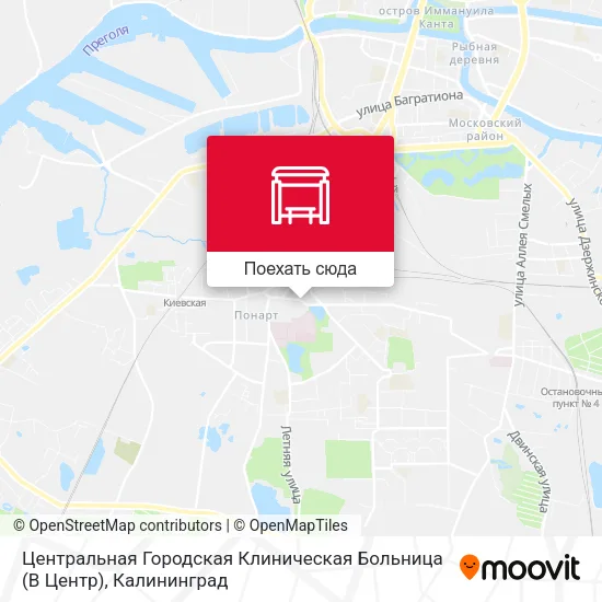 Карта Центральная Городская Клиническая Больница (В Центр)