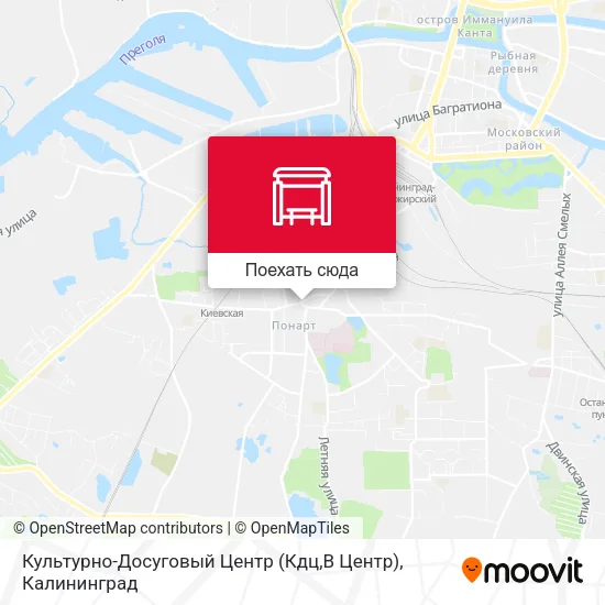 Карта Культурно-Досуговый Центр (Кдц,В Центр)