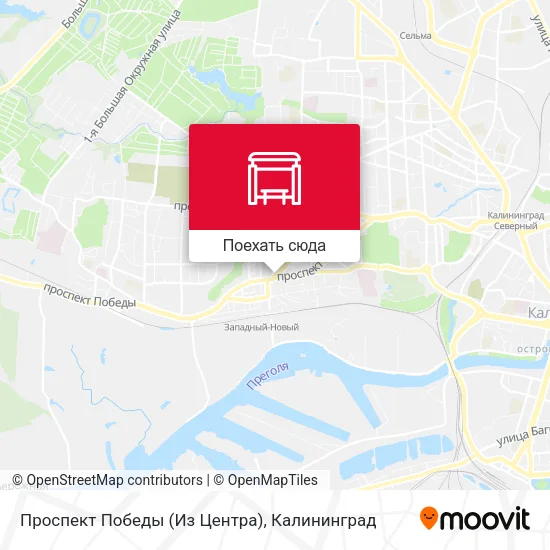 Карта Проспект Победы (Из Центра)