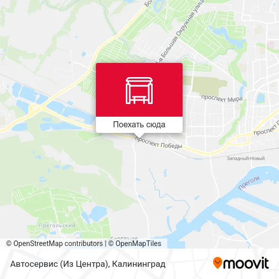Карта Автосервис (Из Центра)
