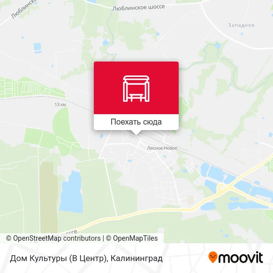Карта Дом Культуры (В Центр)