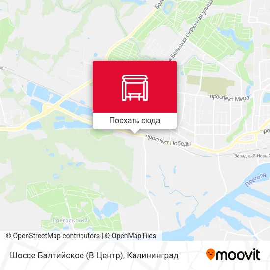 Карта Шоссе Балтийское (В Центр)