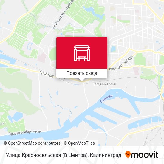 Карта Улица Красносельская (В Центра)