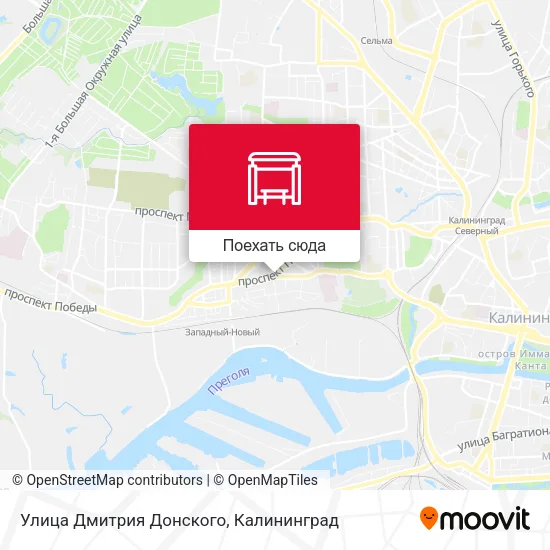 Карта Улица Дмитрия Донского