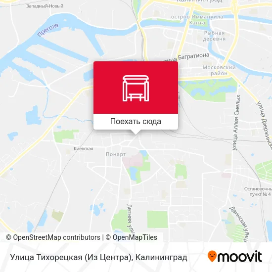 Карта Улица Тихорецкая (Из Центра)