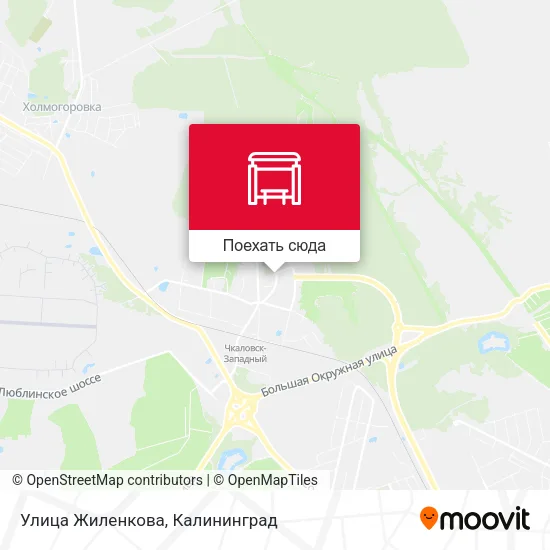 Карта Улица Жиленкова