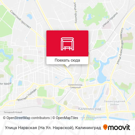 Карта Улица Нарвская (На Ул. Нарвской)