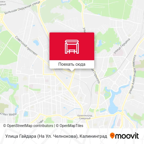Карта Улица Гайдара (На Ул. Челнокова)