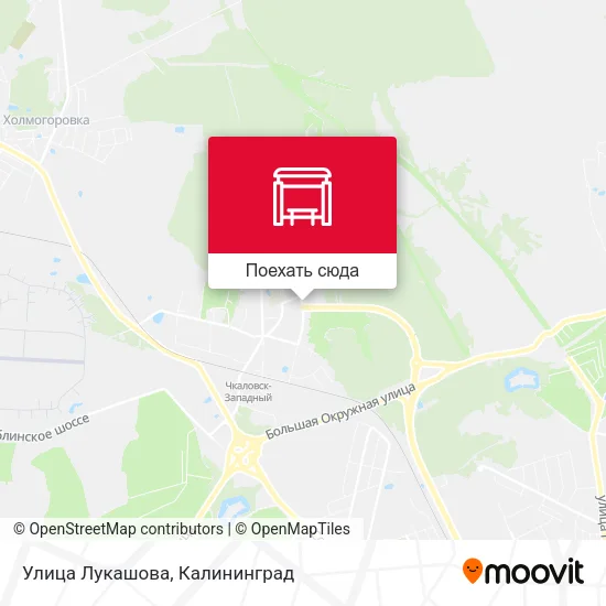 Карта Улица Лукашова
