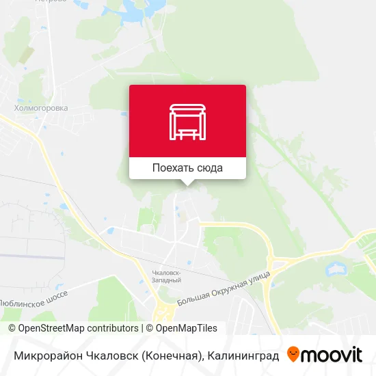 Карта Микрорайон Чкаловск (Конечная)