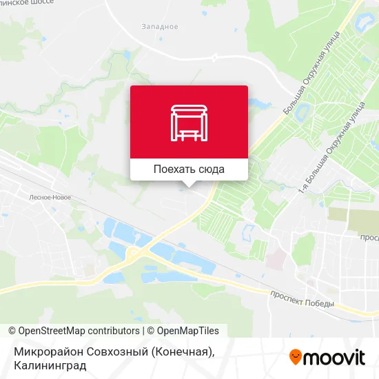 Карта Микрорайон Совхозный (Конечная)