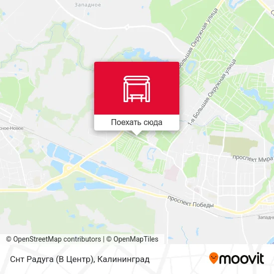 Карта Снт Радуга (В Центр)
