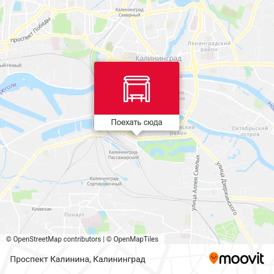 Карта Проспект Калинина