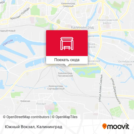 Карта Южный Вокзал