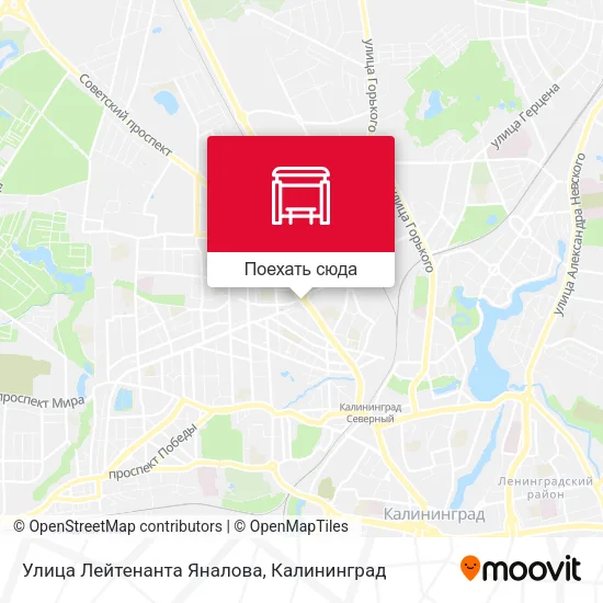 Карта Улица Лейтенанта Яналова