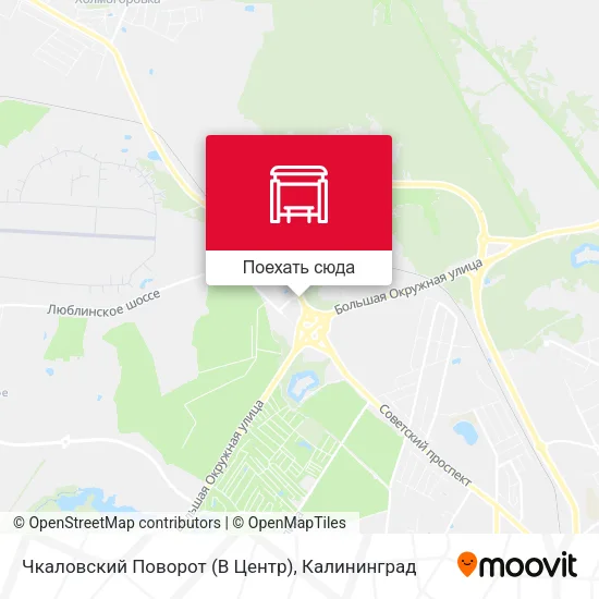 Карта Чкаловский Поворот (В Центр)