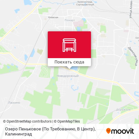 Карта Озеро Пеньковое (По Требованию, В Центр)