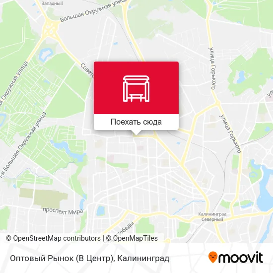 Карта Оптовый Рынок (В Центр)
