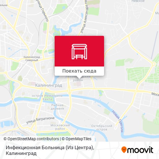 Карта Инфекционная Больница (Из Центра)