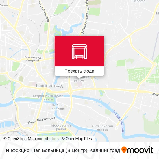 Карта Инфекционная Больница (В Центр)