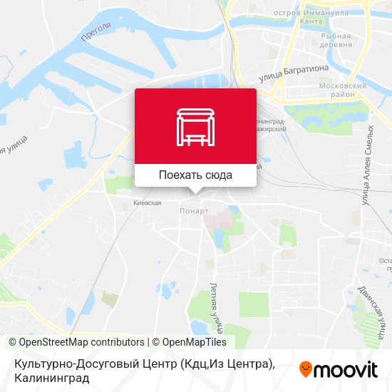 Карта Культурно-Досуговый Центр (Кдц,Из Центра)