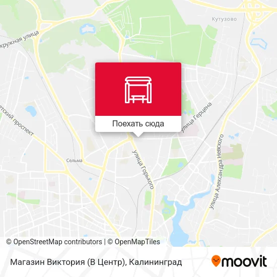 Карта Магазин Виктория (В Центр)