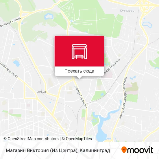 Карта Магазин Виктория (Из Центра)