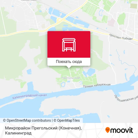 Карта Микрорайон Прегольский (Конечная)