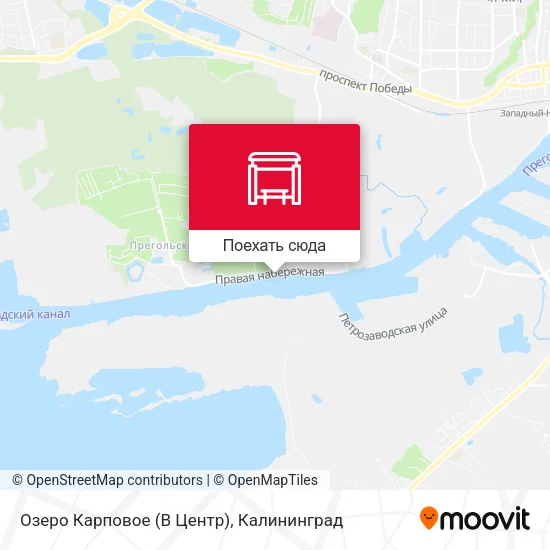 Карта Озеро Карповое (В Центр)
