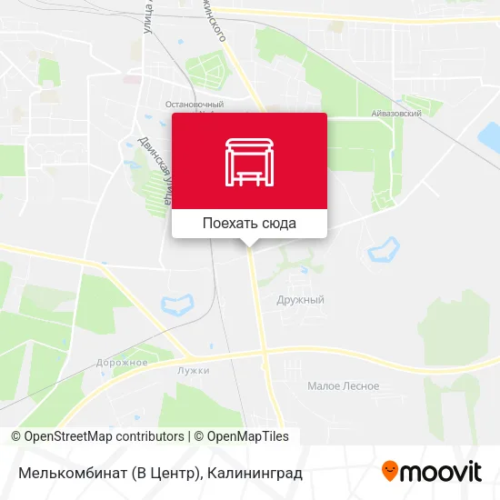 Карта Мелькомбинат (В Центр)