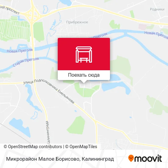Карта Микрорайон Малое Борисово