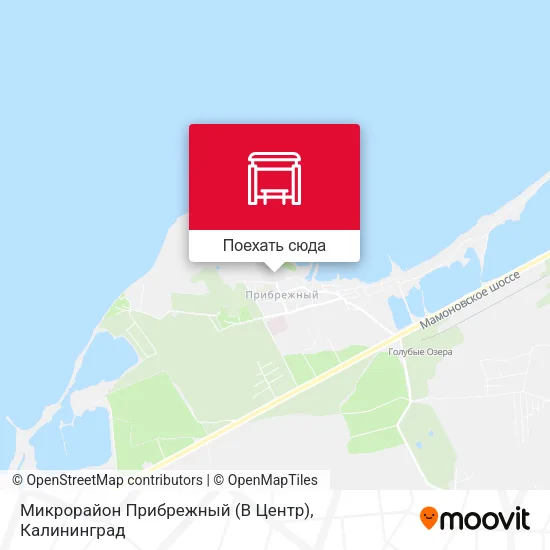 Карта Микрорайон Прибрежный (В Центр)