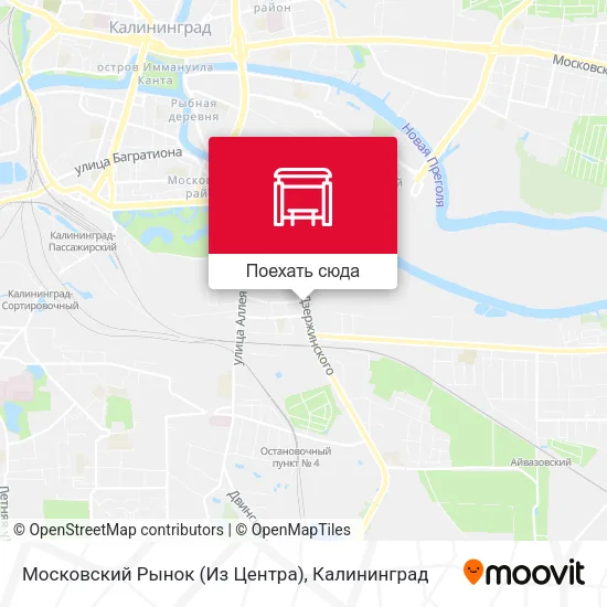 Карта Московский Рынок (Из Центра)