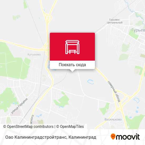 Карта Оао Калининградстройтранс