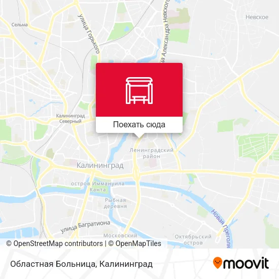 Карта Областная Больница
