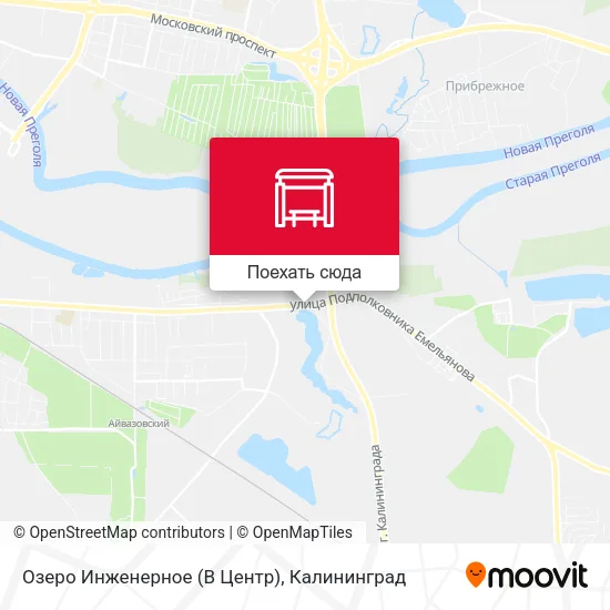 Карта Озеро Инженерное (В Центр)
