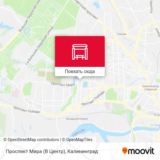 Карта Проспект Мира (В Центр)