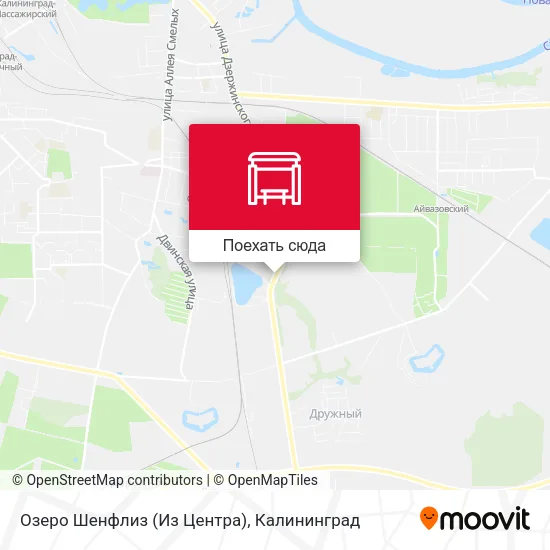 Карта Озеро Шенфлиз (Из Центра)