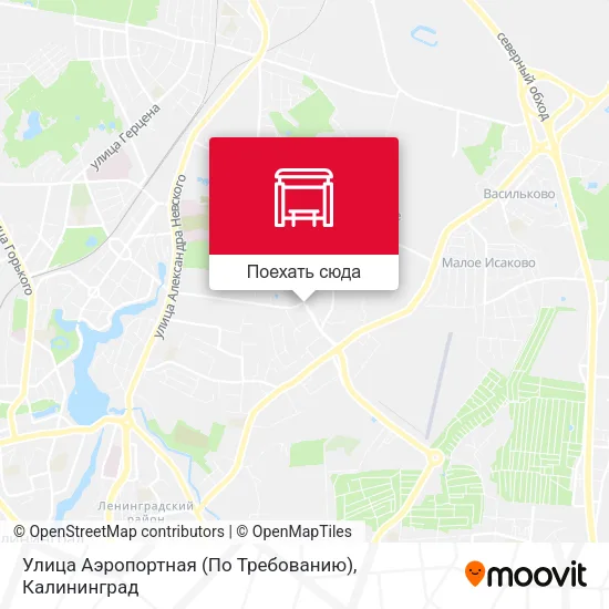 Карта Улица Аэропортная (По Требованию)