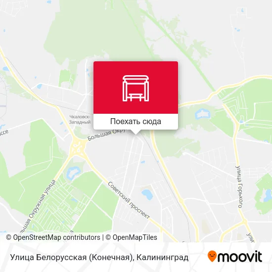 Карта Улица Белорусская (Конечная)