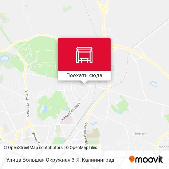 Карта Улица Большая Окружная 3-Я
