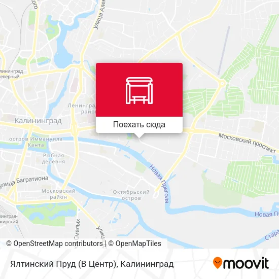 Карта Ялтинский Пруд (В Центр)